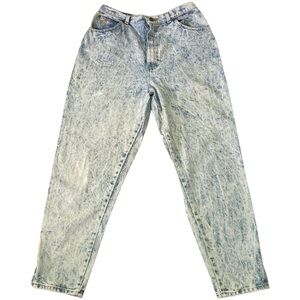 Vintage 1980s PS Gitano Women’s Acid Wash Mom Jeans High Rise Sz 16 S Waist 30”